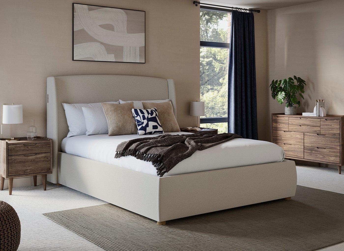 TEMPURÂ® Linford Upholstered Electric Ottoman Bed Frame
