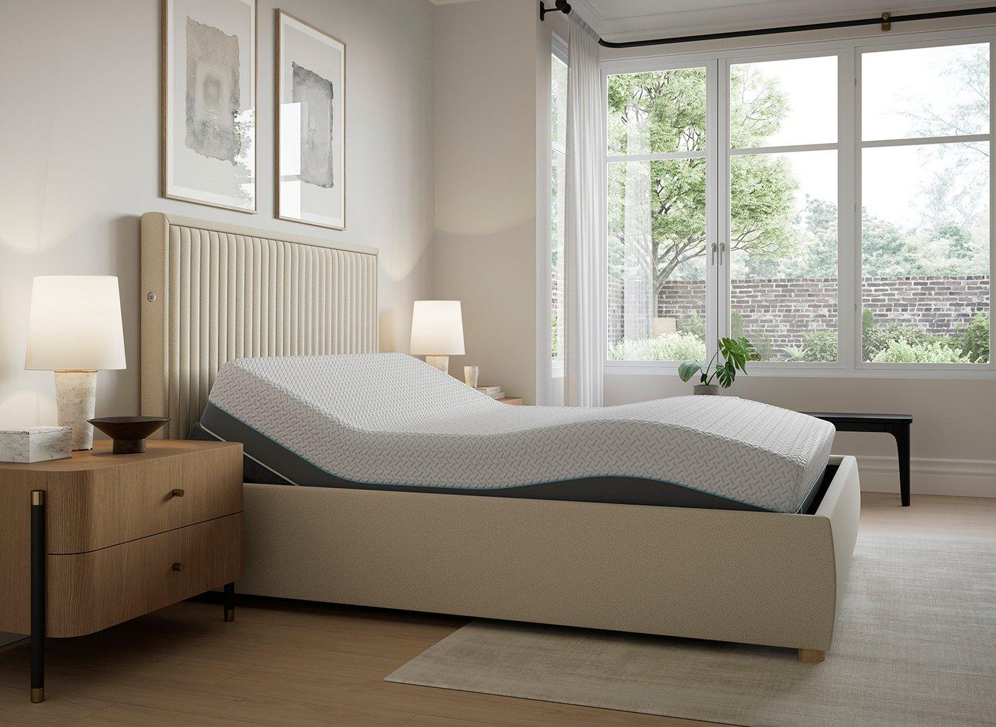TEMPURÂ® Duxford Sleepmotion Adjustable Upholstered Bed Frame