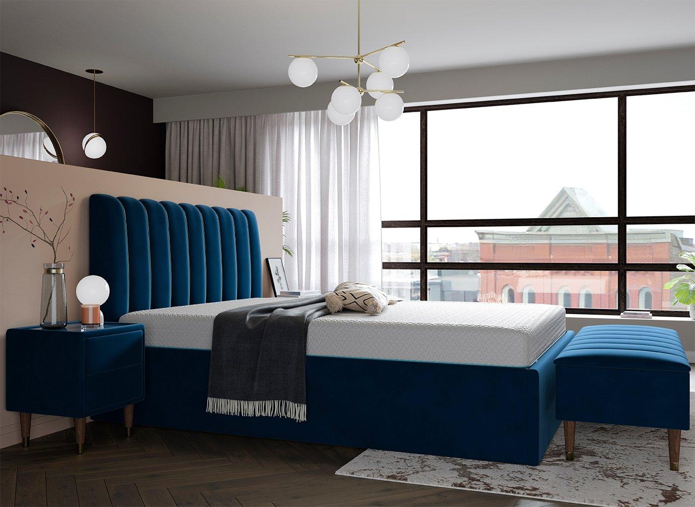 Mount Sleepmotion Adjustable Velvet-Finish Bed Frame 2 Mount Sleepmotion Adjustable Velvet-Finish Bed Frame