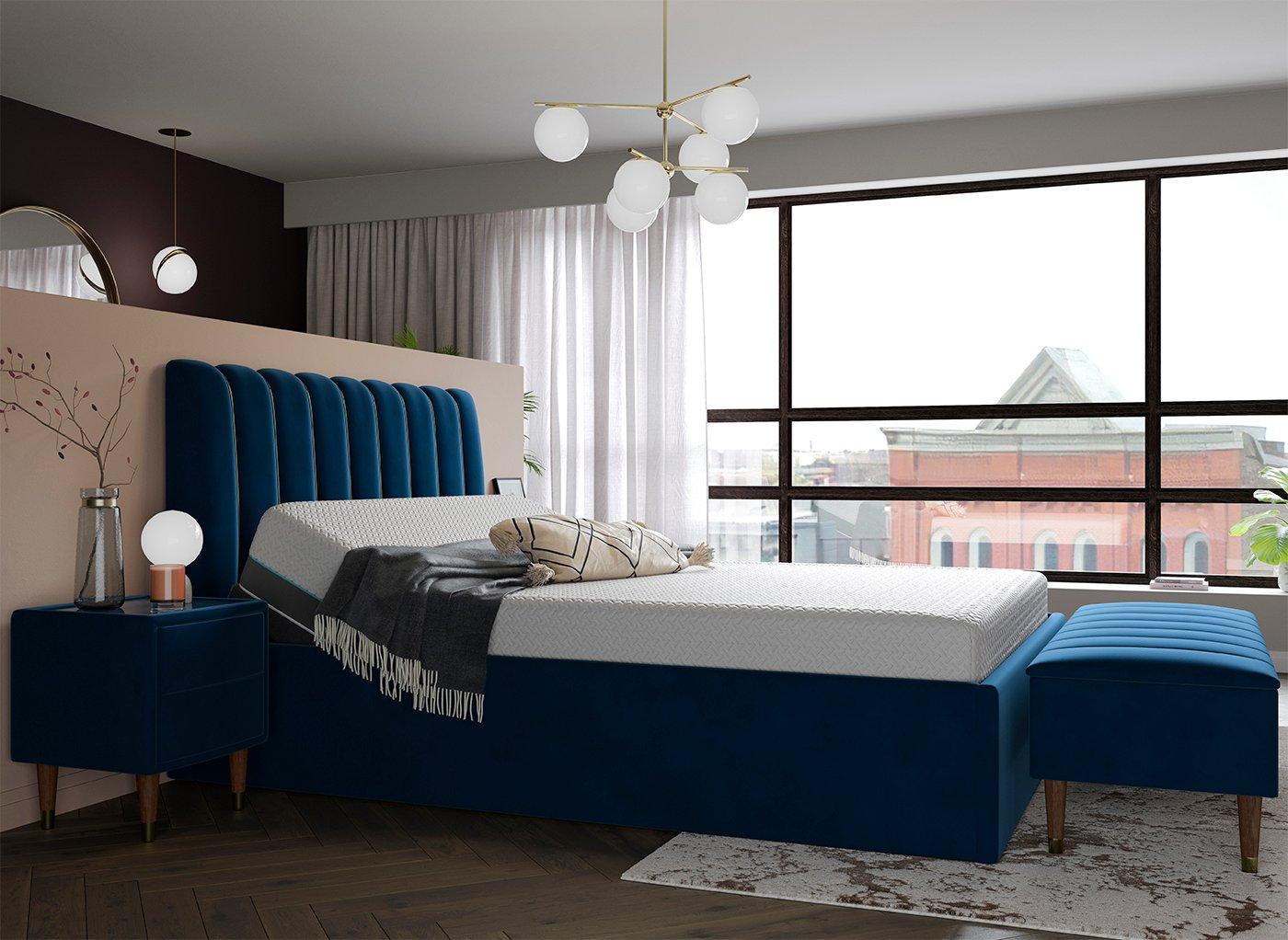 Mount Sleepmotion Adjustable Velvet-Finish Bed Frame 3 Mount Sleepmotion Adjustable Velvet-Finish Bed Frame