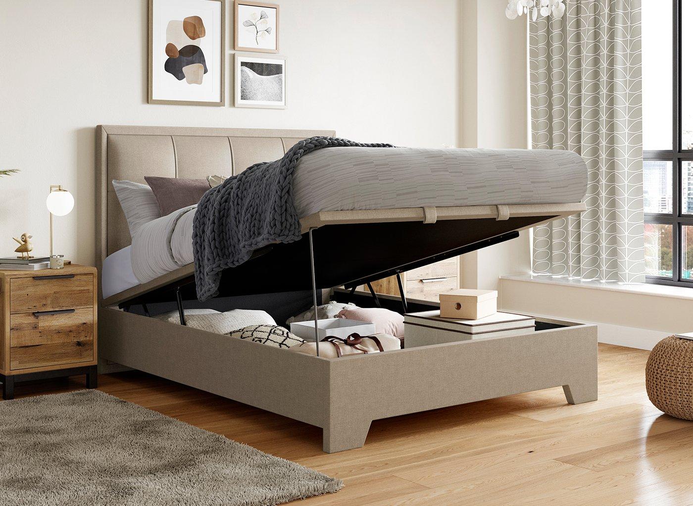 Hopkins Upholstered Ottoman Bed Frame