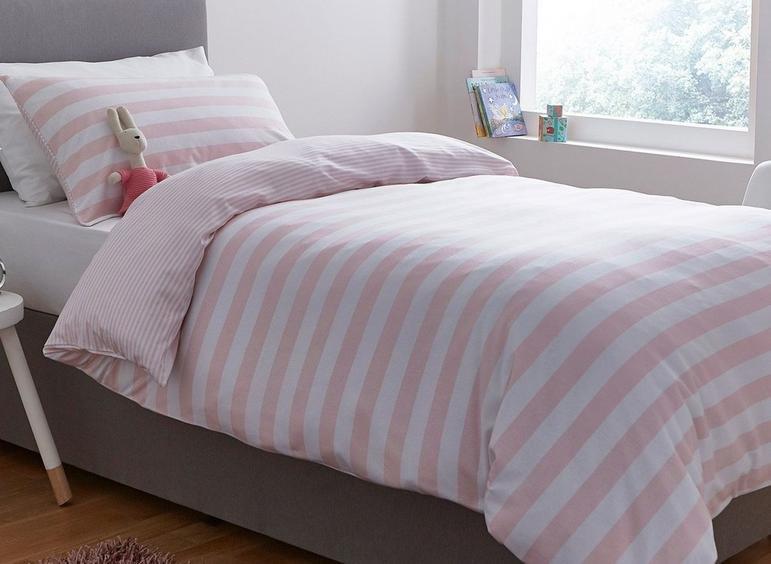 Silentnight Jersey Stripes Single Duvet Set